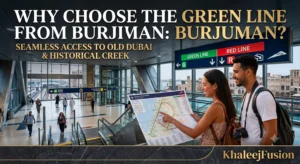 Dubai Metro Green Line guide from BurJuman Interchange for Old Dubai by KhaleejFusion.